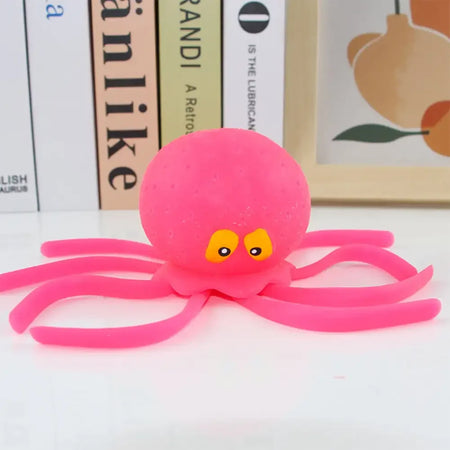 Water Absorbing Octopus Stress Relief Bath Toy Pink