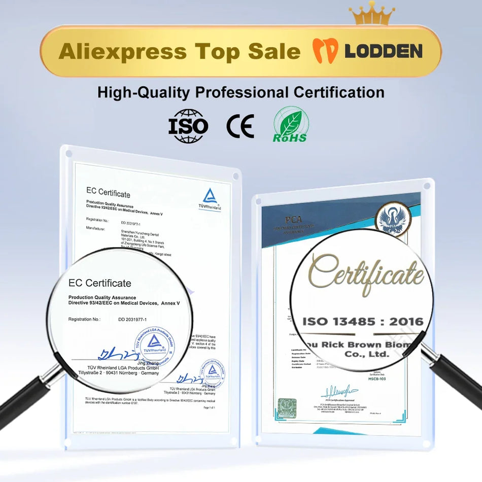 Lodden Dental PMMA Monolayer 98MM &ndash; Monochrome Resin Disc