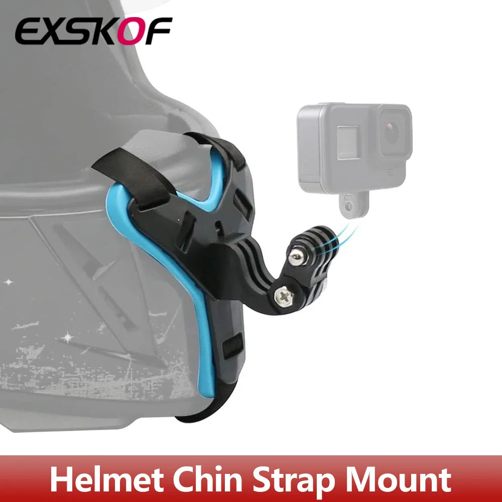Motorcycle Helmet Chin Strap Mount for GoPro &amp; Action Cameras | Secure &amp; Compatible