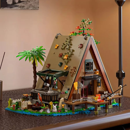 Forest House Blocks With LED Tree Cabin &ndash; LED Lighting