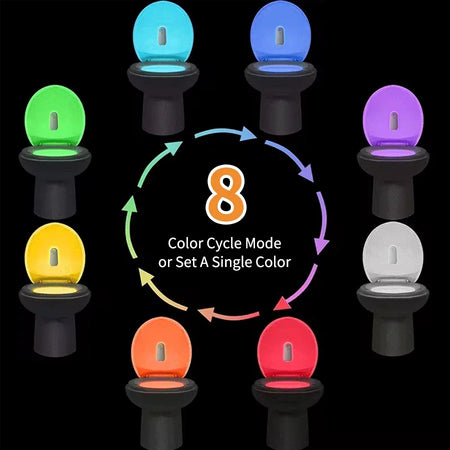 Rechargeable LED Motion Sensor Toilet Night Light for Bathroom, Bedroom, Corridor &amp; Stairs