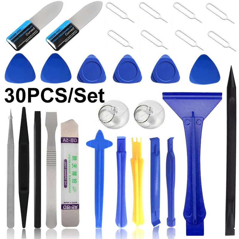 Universal Mobile Phone Repair Tool Kit for iPhone, iPad &amp; Laptops 30PCS Set