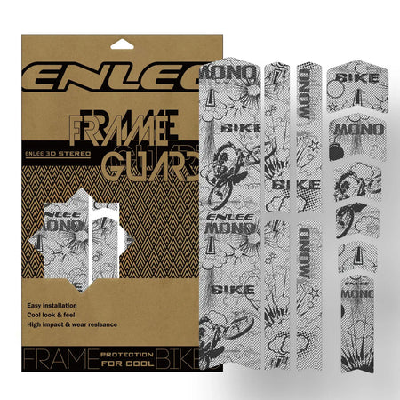 Enli Full Set 3D 3M Bicycle Frame Protective Film Wear resistant and Leave No Trace Mountain Bike Frame Protective Film by InterCyprus Trading Ltd