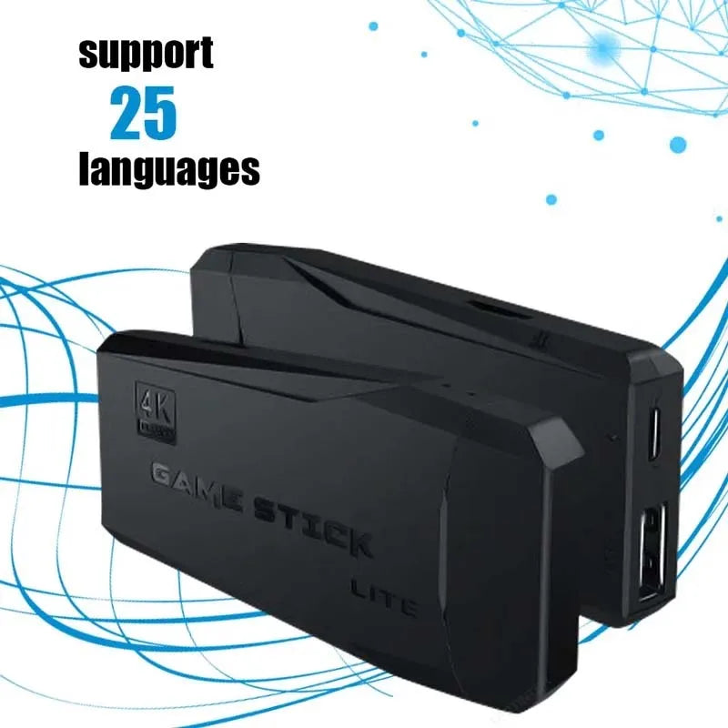 4K HD Retro Video Game Console with 20000 Games and Wireless Controllers