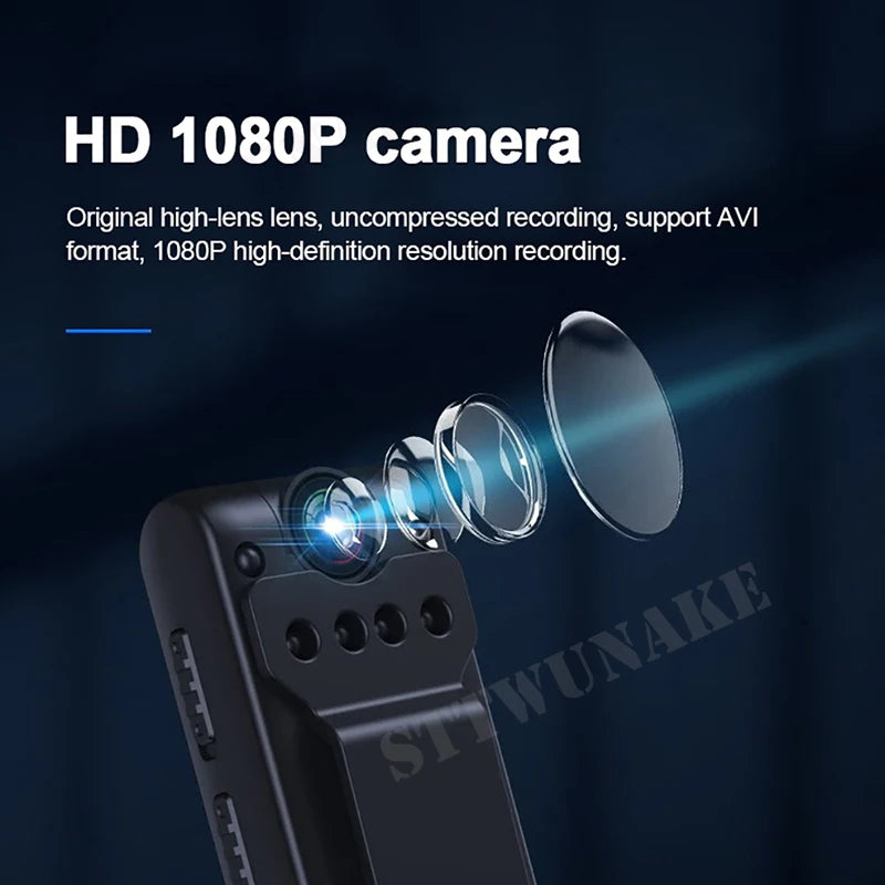 XIXI SPY Mini Camera Night Vision Wireless Body Cam &ndash; 1080P