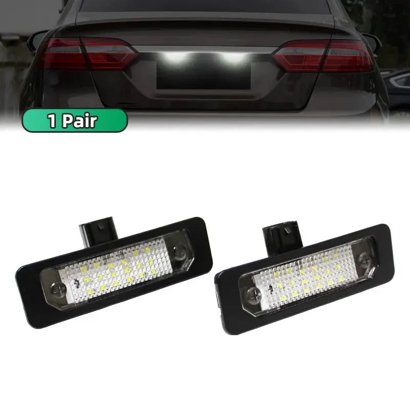 1 Pair License Plate LED Light For Ford Mustang Focus Flex Fusion Taurus Lincoln Mercury Milan Universal Easy Install Lamp by InterCyprus Trading Ltd