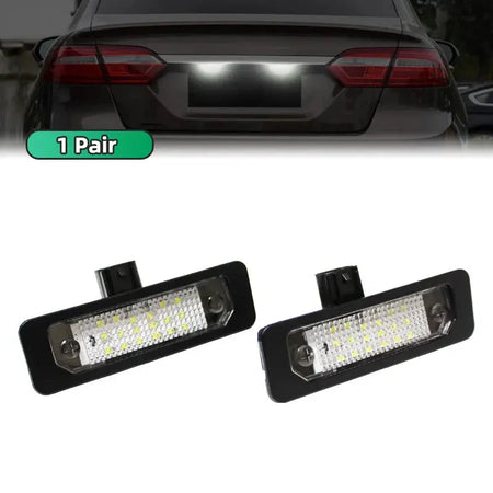 1 Pair License Plate LED Light For Ford Mustang Focus Flex Fusion Taurus Lincoln Mercury Milan Universal Easy Install Lamp by InterCyprus Trading Ltd