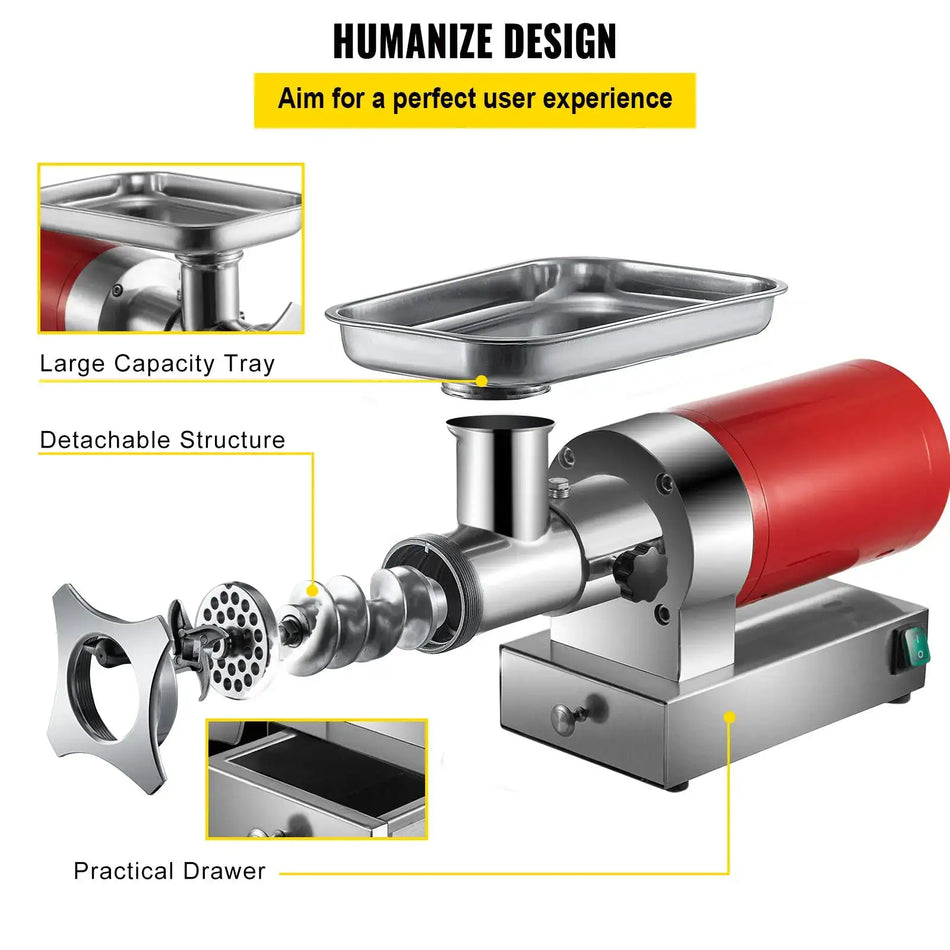 Electric Meat Grinder 1100W Heavy Duty Mincer
