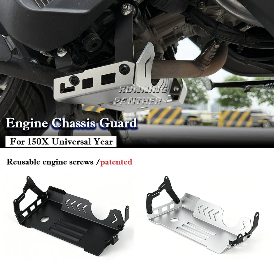 Aluminum Engine Chassis Shield for Zontes 150X Motorcycle