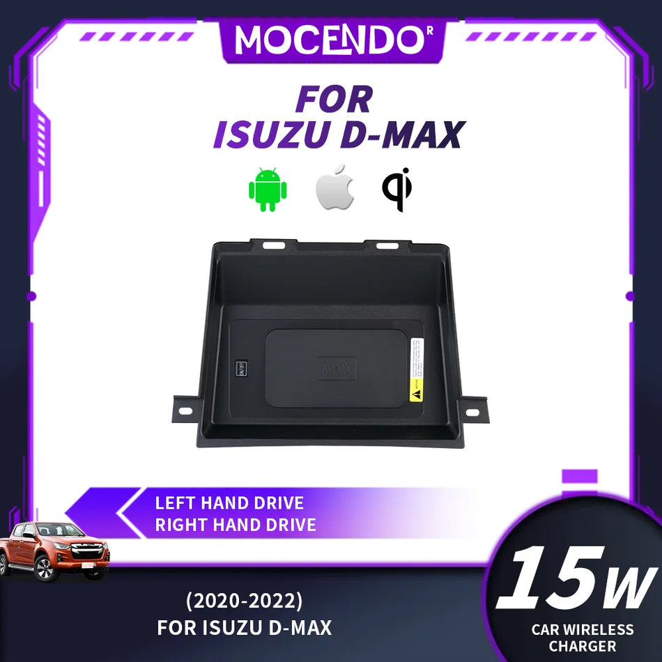 Bezvadu automašīnas lādētājs ar ātru uzlādi Isuzu D-Max 2020-2022