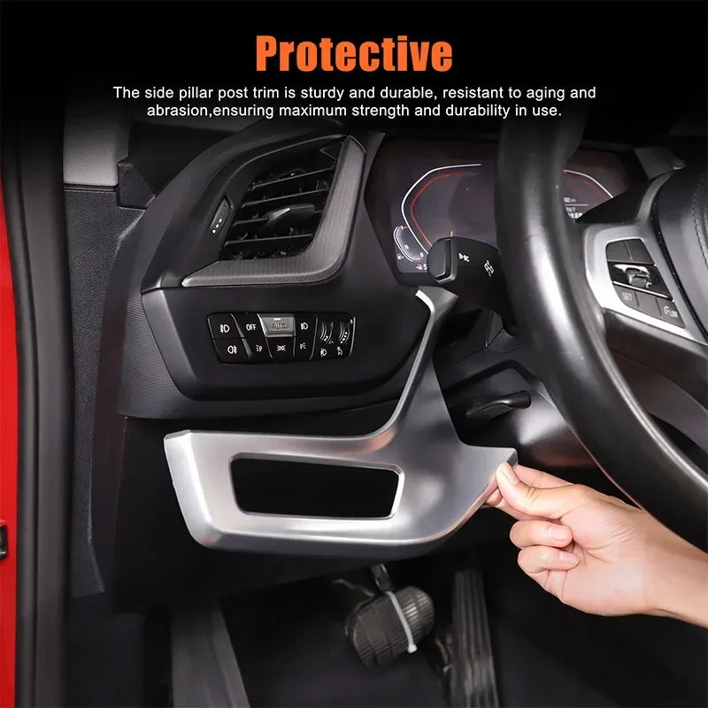 BMW 1 2 Série F40 F44 ABS Moldura de Ventilação em Fibra de Carbono Autocolante