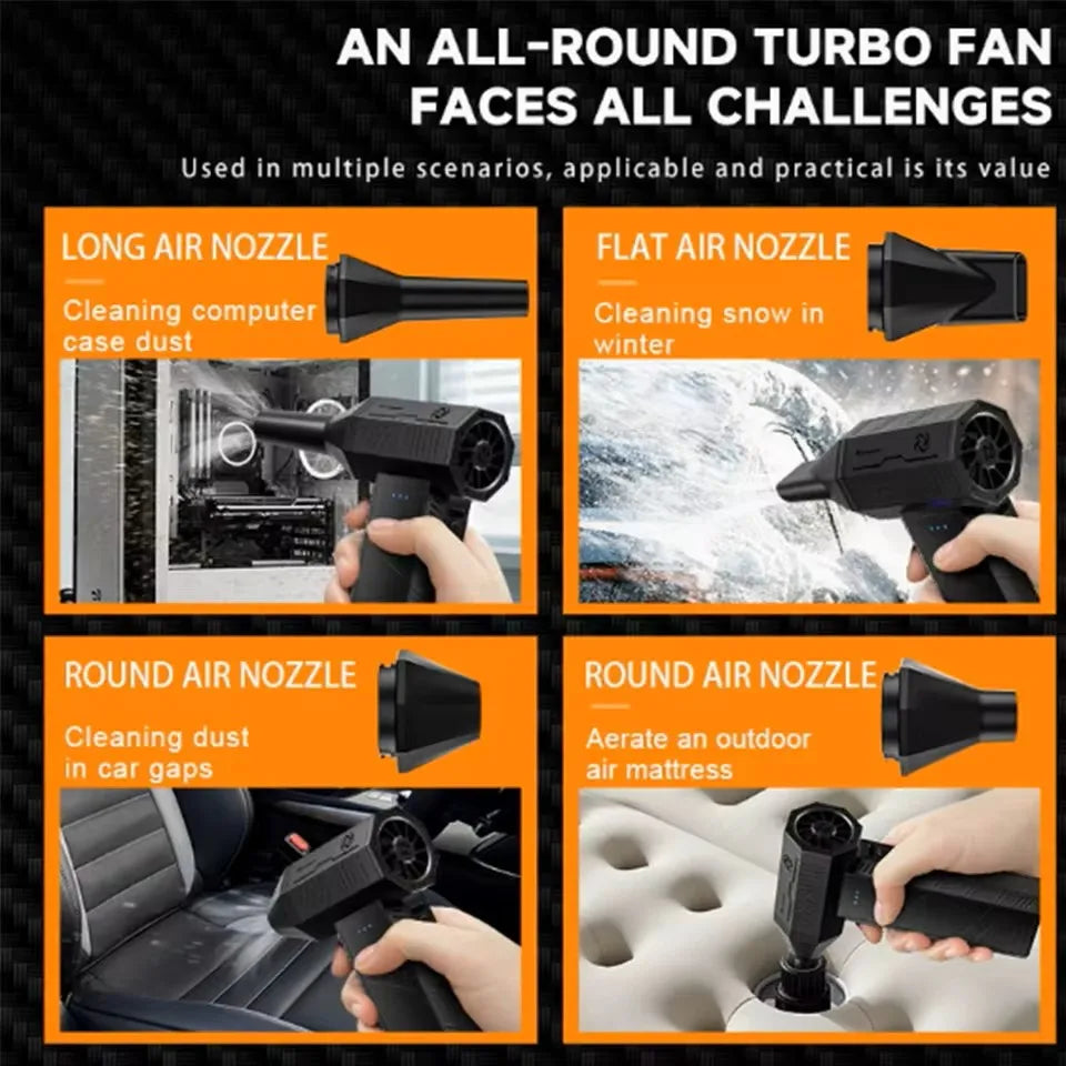 Mini Handheld Turbo Jet Fan &ndash; High-Power 110000RPM Air Blower