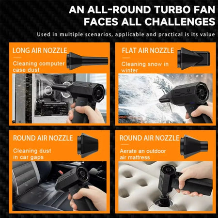 Mini Handheld Turbo Jet Fan &ndash; High-Power 110000RPM Air Blower