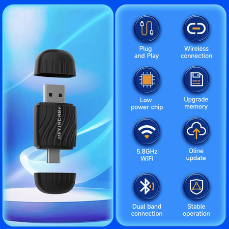 2025 HEYINCAR H-Air2.0 &ndash; Wireless Carplay and Android Auto Adapter