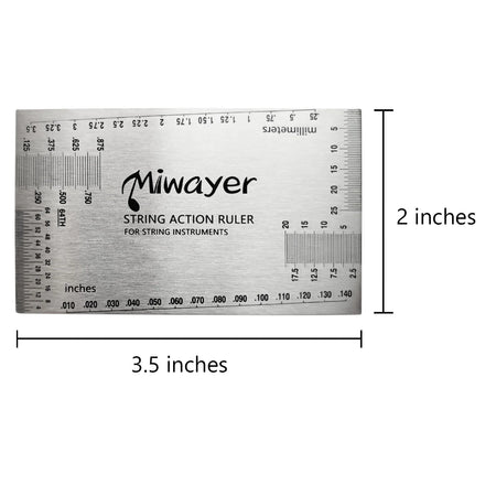 Miwayer String Action Ruler Gauge - Luthier Repair Tool