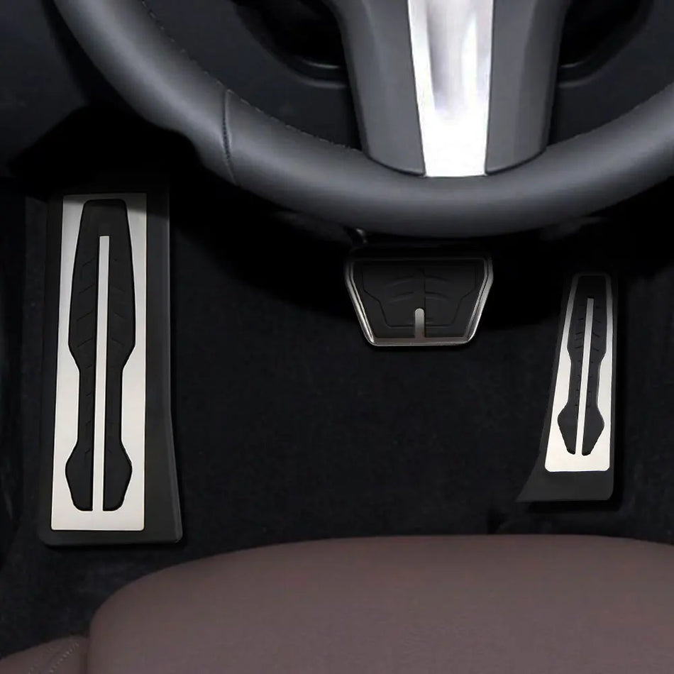 Pedal Pads for BMW 3 Series G20 G21 LHD 2020-2022 Stainless Steel and Rubber Foot Rest