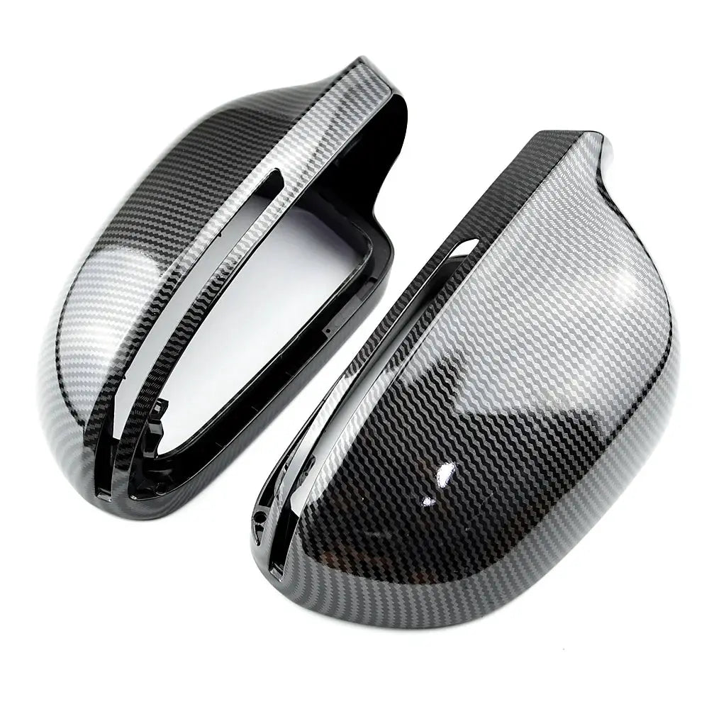 Pair Side Mirror Covers for Audi A4 B8 A6 C6 A5 Q3 S-Line by InterCyprus Trading Ltd