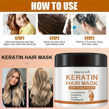 Keratin Hair Mask &ndash; Deep Conditioning Treatment for Shine and Strength
