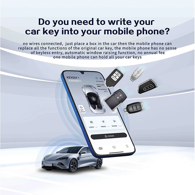 KEYDIY KD Bluetooth Ψηφιακό Κλειδί Με Κωδικό Εισόδου, Τηλέφωνο Ως Κλειδί