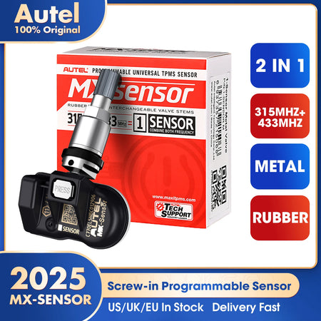 Autel TPMS MX Sensor 315MHz 433MHz - Cloneable Programming
