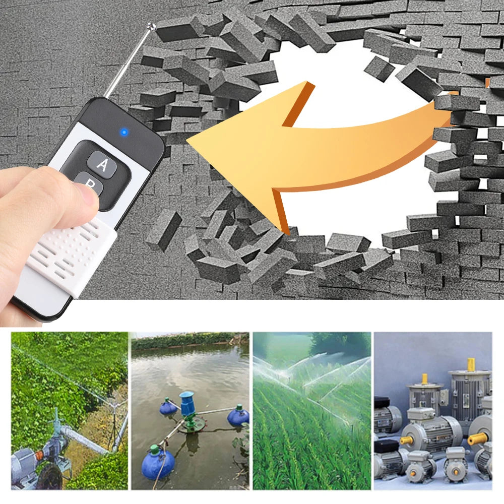 433MHz Wireless Remote Control with 1-4 Keys for Gates and Garage Doors