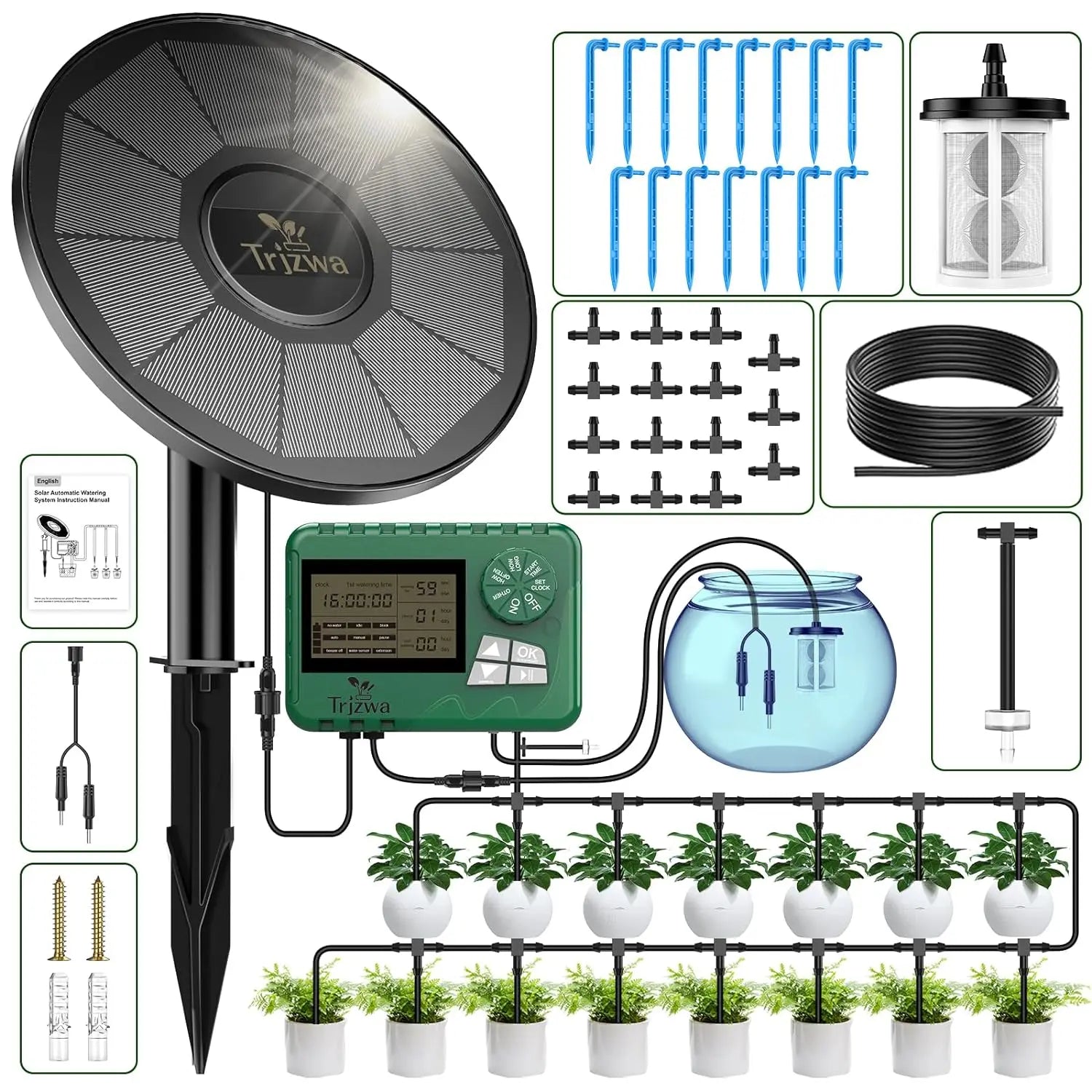 Solar Drip Kit with Timer 1 set
