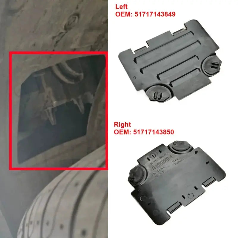 Fender Liner Access Cover Plastic For BMW E82 E88 E90 E91 51717143850 by InterCyprus Trading Ltd