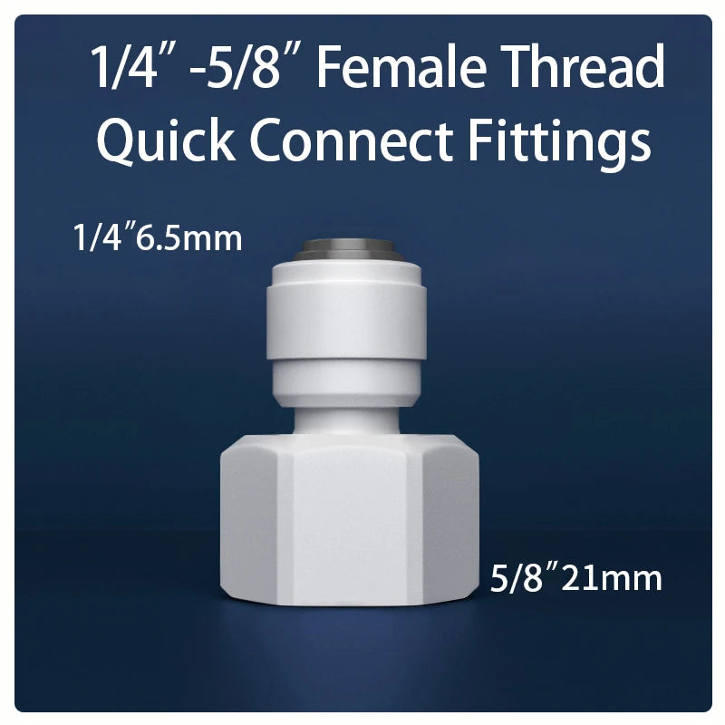 Straight RO Quick Water Fitting &ndash; Durable 1/4 Inch Hose Connector 14