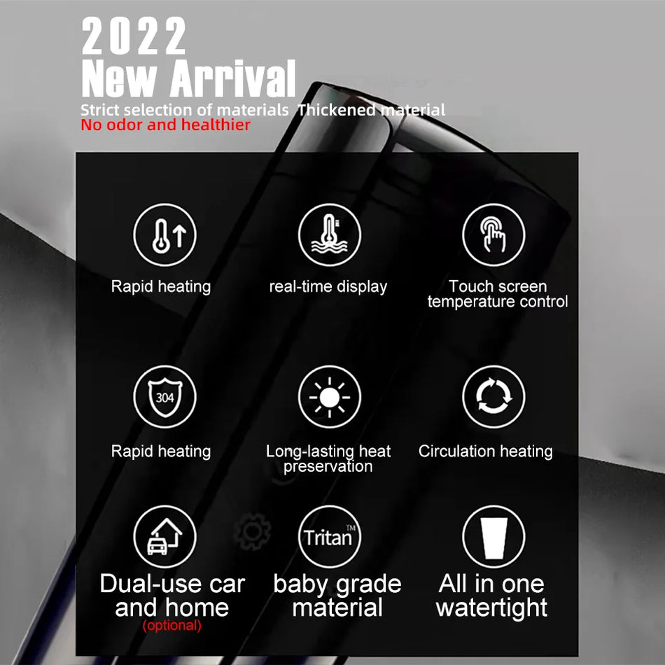 12V 24V Car Heating Cup Kettle &ndash; Smart Temperature Control