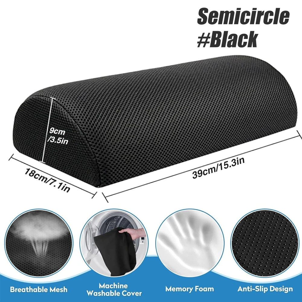 Ergonomic Feet Pillow &ndash; Ultimate Comfort and Support Semicircle-Black