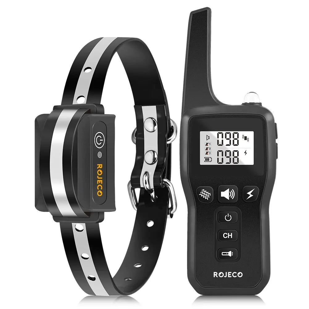 ROJECO PD529 1000M Electric Dog Training Collar &ndash; Long Range Black 1 Collar