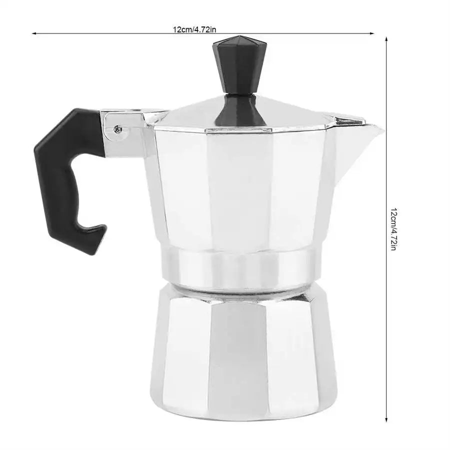 Haofy 1 Cup Aluminium Italian Moka Pot Espresso Maker