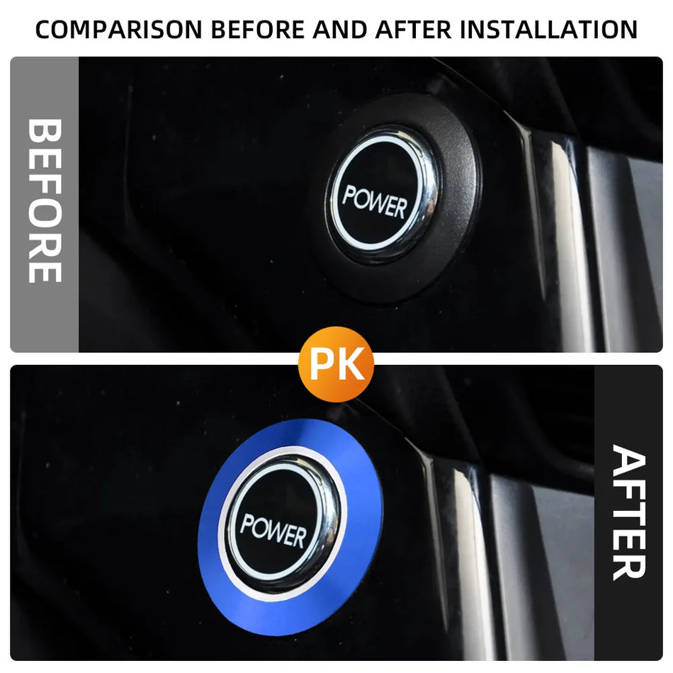 Kryt tlačítka pro startování motoru Ford Kuga Escape z hliníkové slitiny