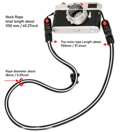 Quick Release Beads Round Rope Camera Strap for Canon, Nikon, Sony &amp; More