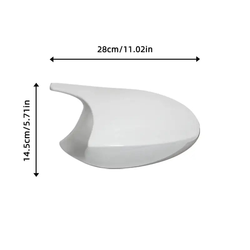 White Replacement Rearview Mirror Covers For BMW 1 Series