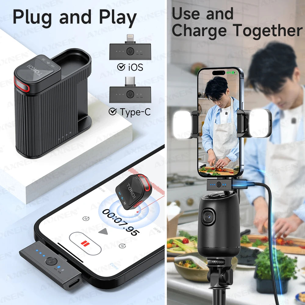 Mini Wireless Lavalier Microphone &ndash; ENC Noise Reduction