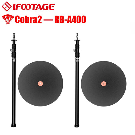 IFOOTAGE Cobra 2 RB A400 &ndash; Telescopic Round Base Monopod 2PCS RB-A400