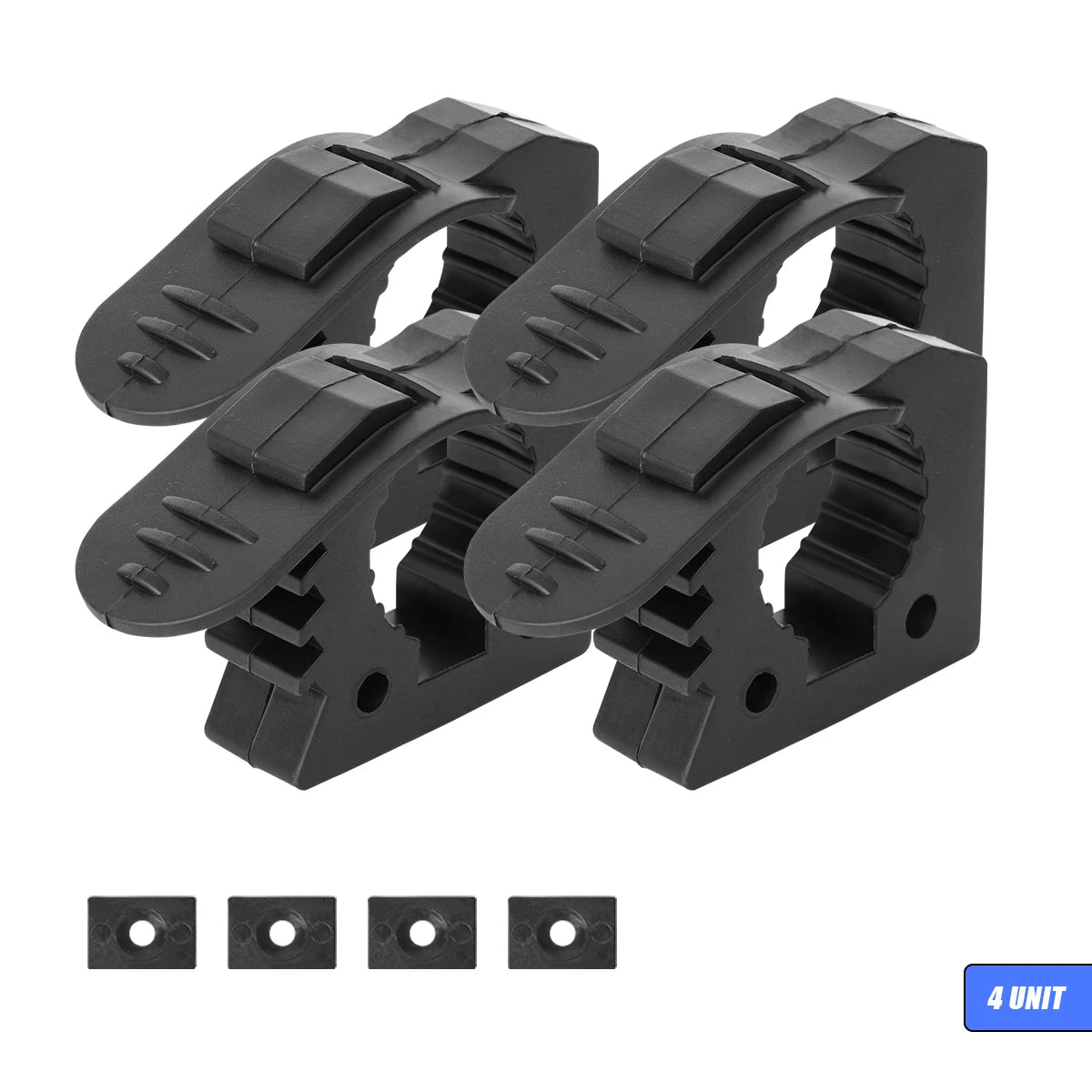 Shovel Mount For Roof Rack &ndash; Rubber Clamp Mounting Kit 4pcs