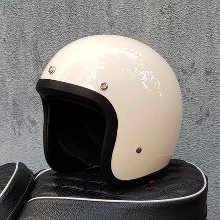 500TX Vintage Motorcycle Open Face Helmet &ndash; Fiberglass Body 1 / XL