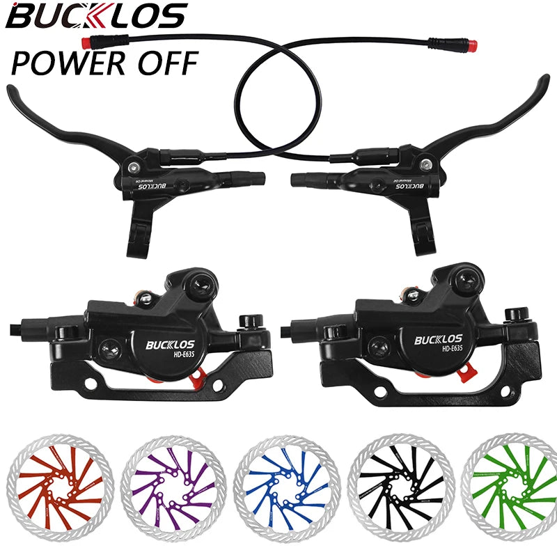 BUCKLOS Hydraulic Disc Brake Set for E-Bikes and Scooters