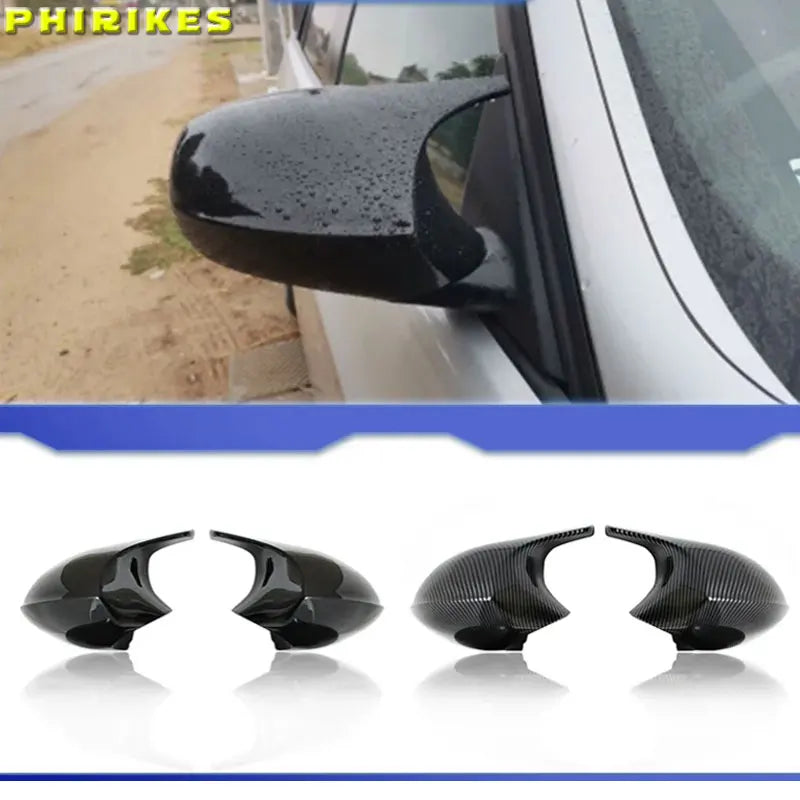 Oglekļa šķiedras aizmugures skata spoguļa vāki BMW 1 3 sērijai