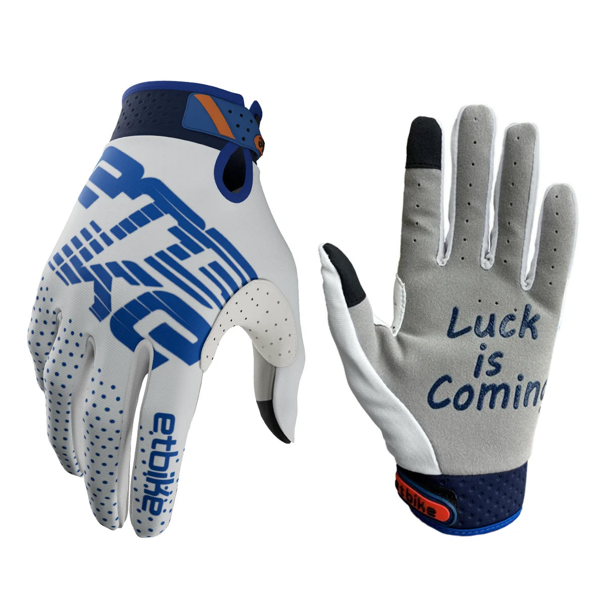 ETBIKE Riding Gloves &ndash; Touchscreen Compatible Design WHITE / XXL / CHINA