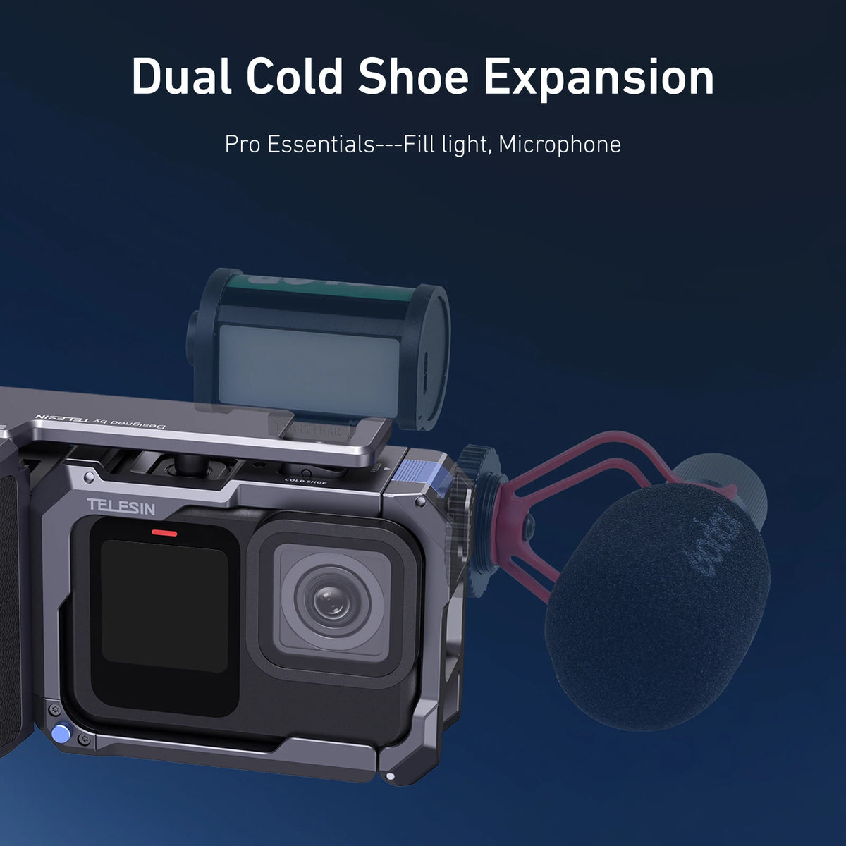 TELESIN StreetGrip Kit For GoPro HERO 9-13 &ndash; Aluminum Cage