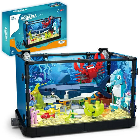 MOC Ocean Fish Tank Building Block Set &ndash; Creative Play Shark / with box / CHINA