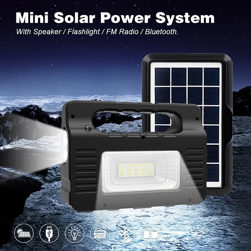 Luxuglow Solar Panel Kit &ndash; 3 LED Bulbs Outdoor Lighting