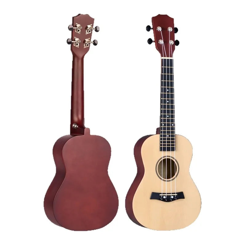 Ukulele de Madeira de 21 Polegadas com Quatro Cordas para Crianças Iniciantes