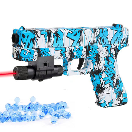 Laser-Equipped G17 Gel Ball Soft Bullet Toy Gun for Outdoor Sports - Ideal Children's Gift