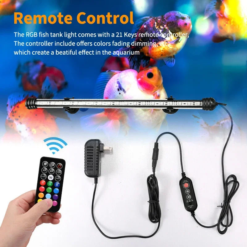 Aquarium 21 LED Light &ndash; Remote Control RGB Plant Growth Lighting