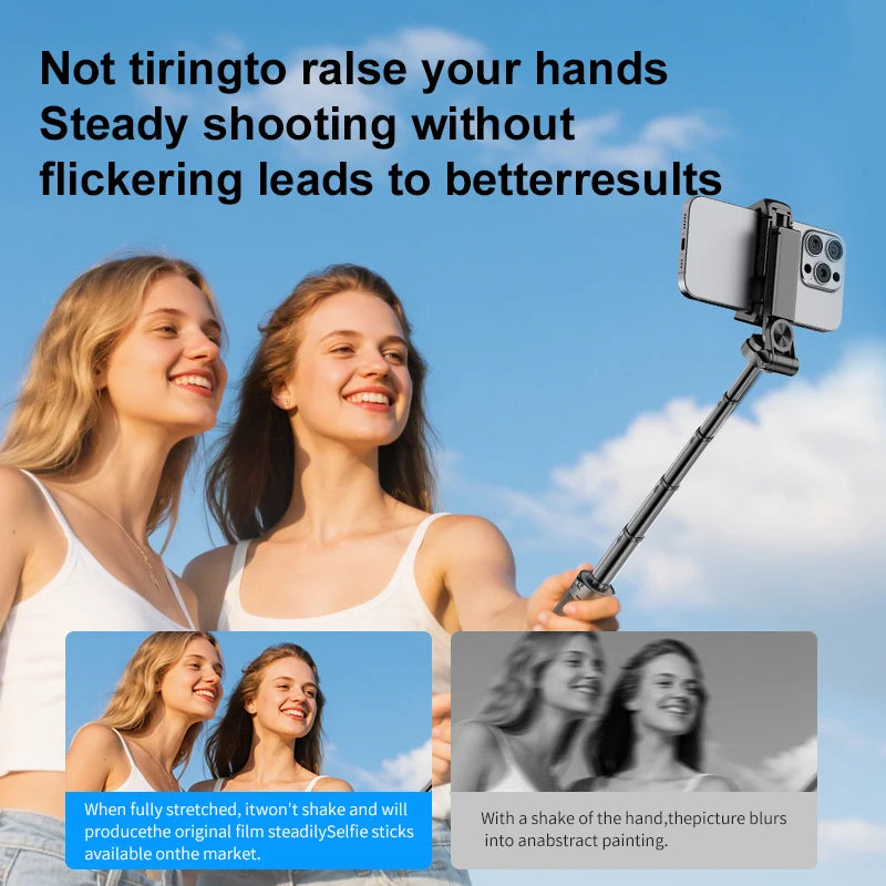 Mini Pocket Selfie Stick &ndash; 360 Degree Rotation With Detachable Bluetooth