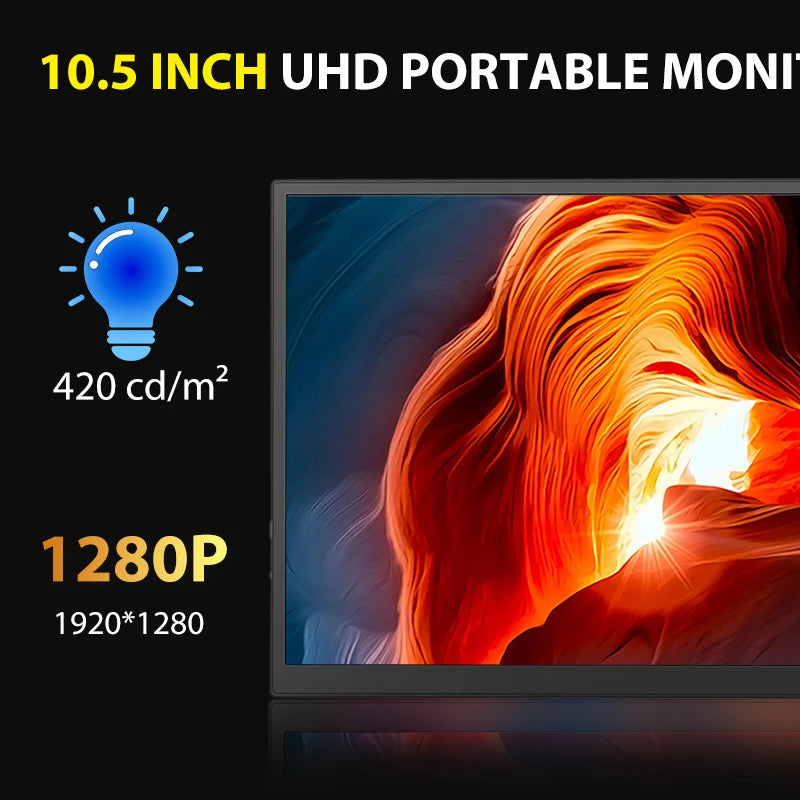 10.5 Inch Portable Monitor &ndash; 100 Percent sRGB Color Accuracy